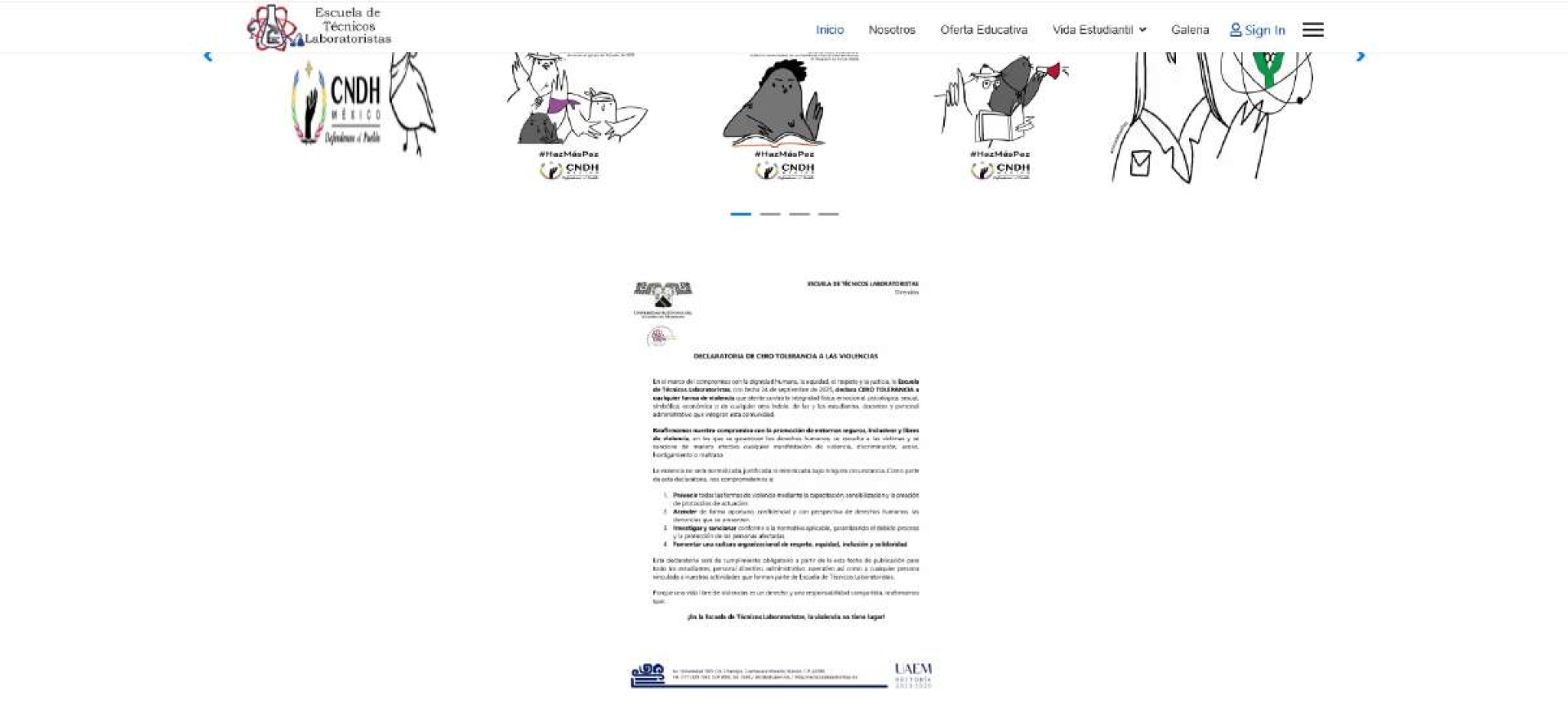 Insisten en demanda de cese en Escuela de Técnicos Laboratoristas