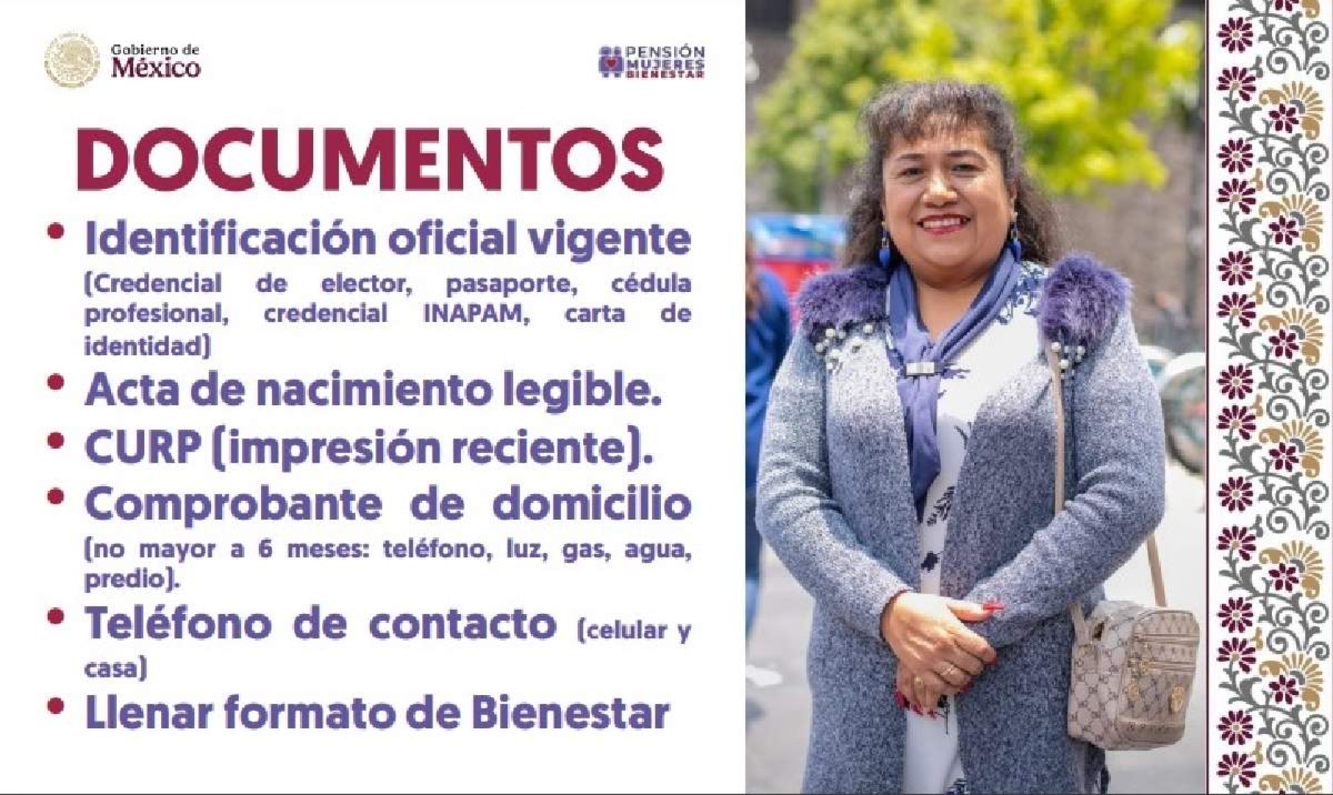 Convocan a mujeres a registrarse en programa “Pensión del Bienestar”