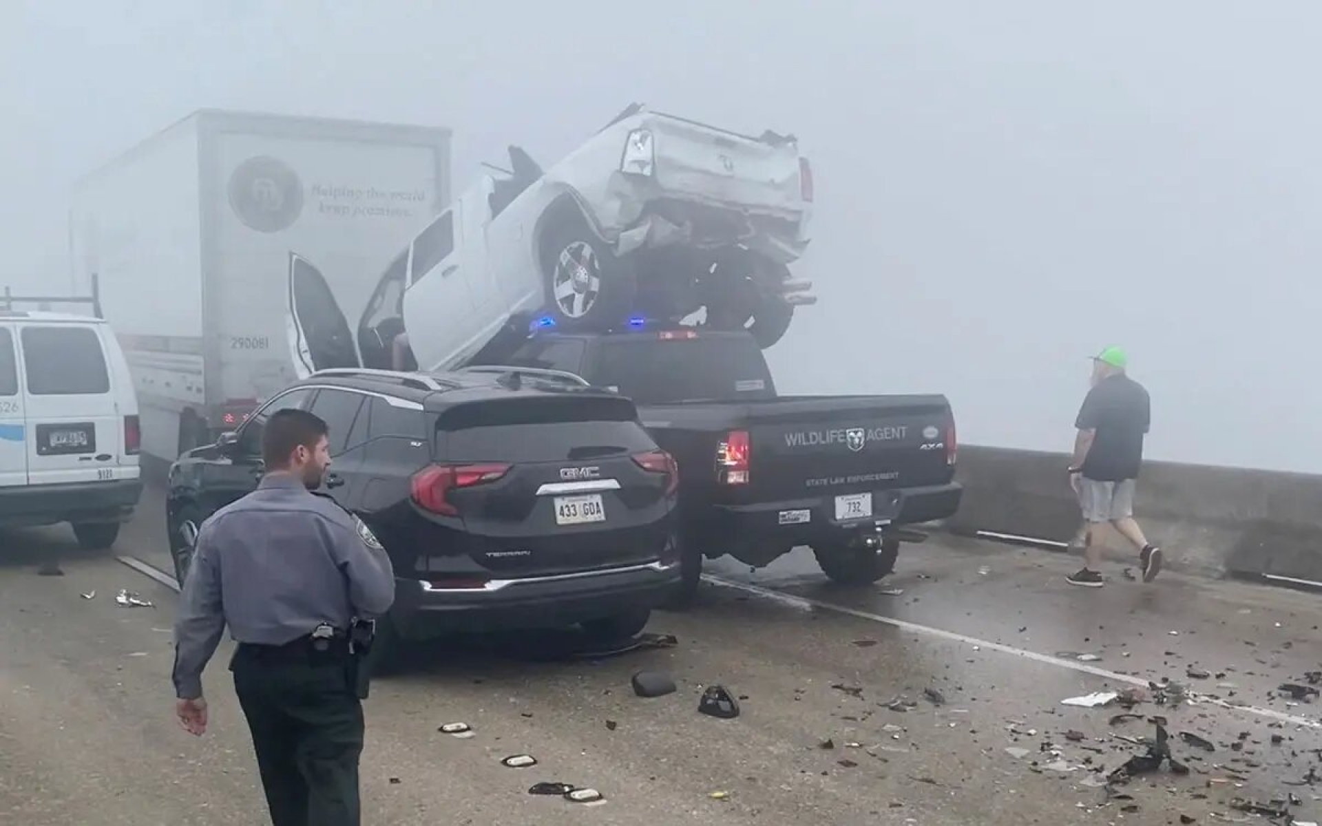 'Superniebla' causa choque de 158 vehículos en Luisiana