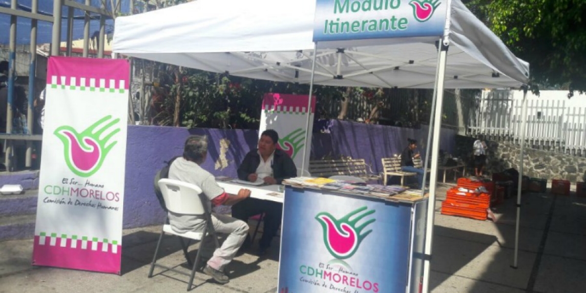 Instala CDHM módulos itinerantes para recepción de quejas