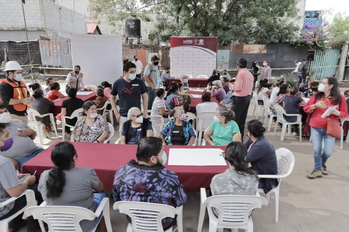 En marcha obras de mejoramiento urbano en Patios de la Estación