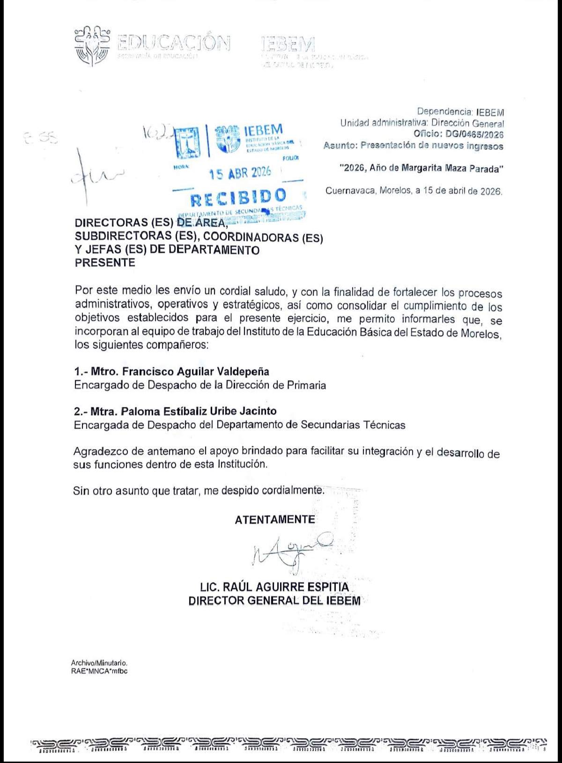 Confirman cambios en el IEBEM