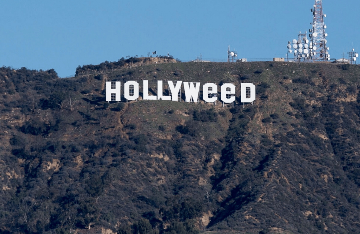 Vandalizan famoso letrero de "Hollywood"