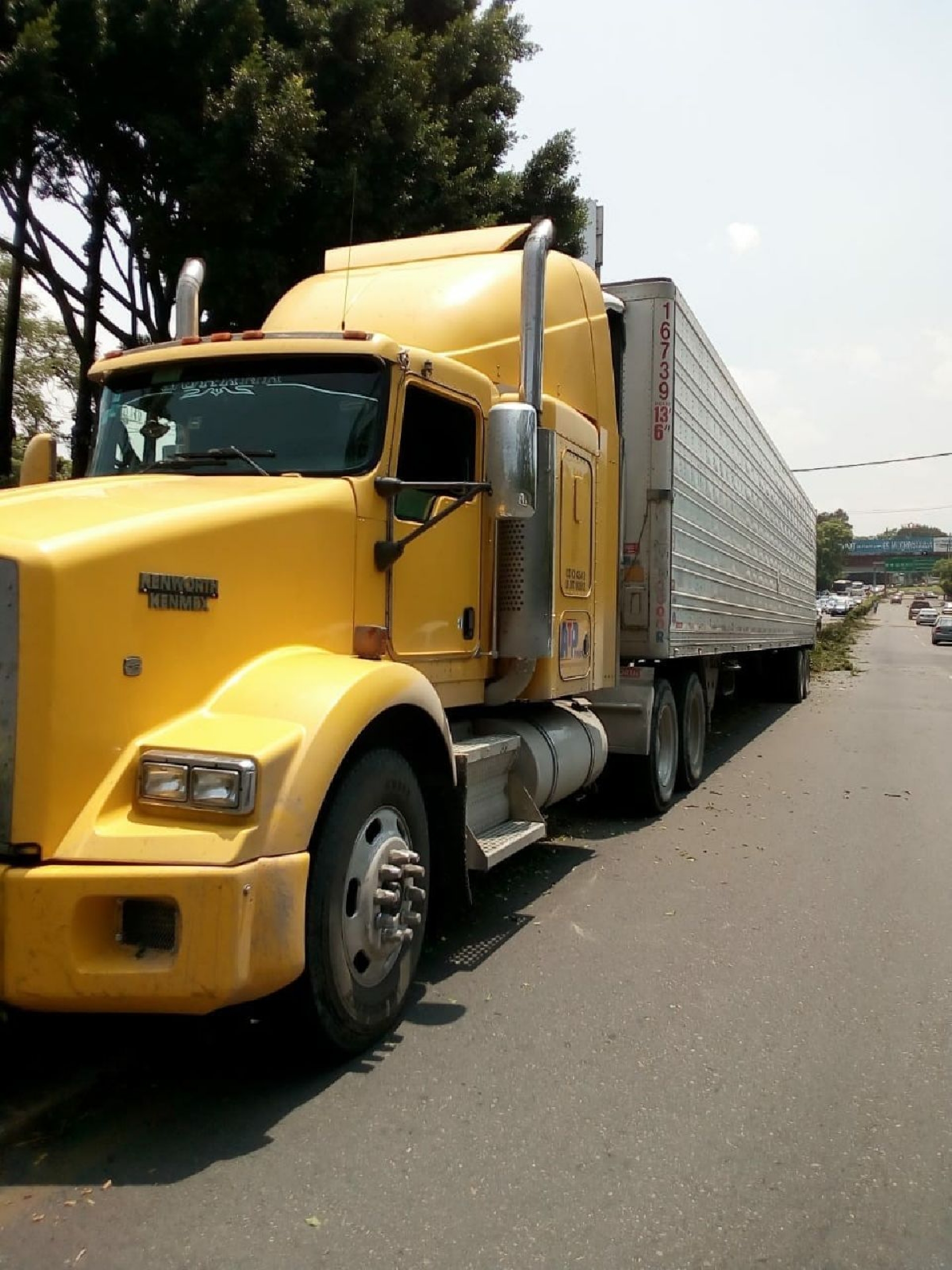 Tráiler sin frenos causó daños en Buena Vista