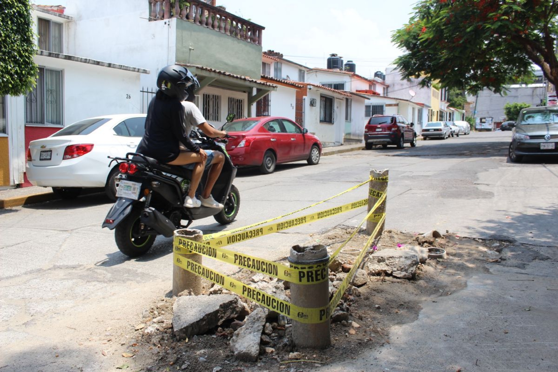 Latente, riesgo en Las Águilas por hundimiento
