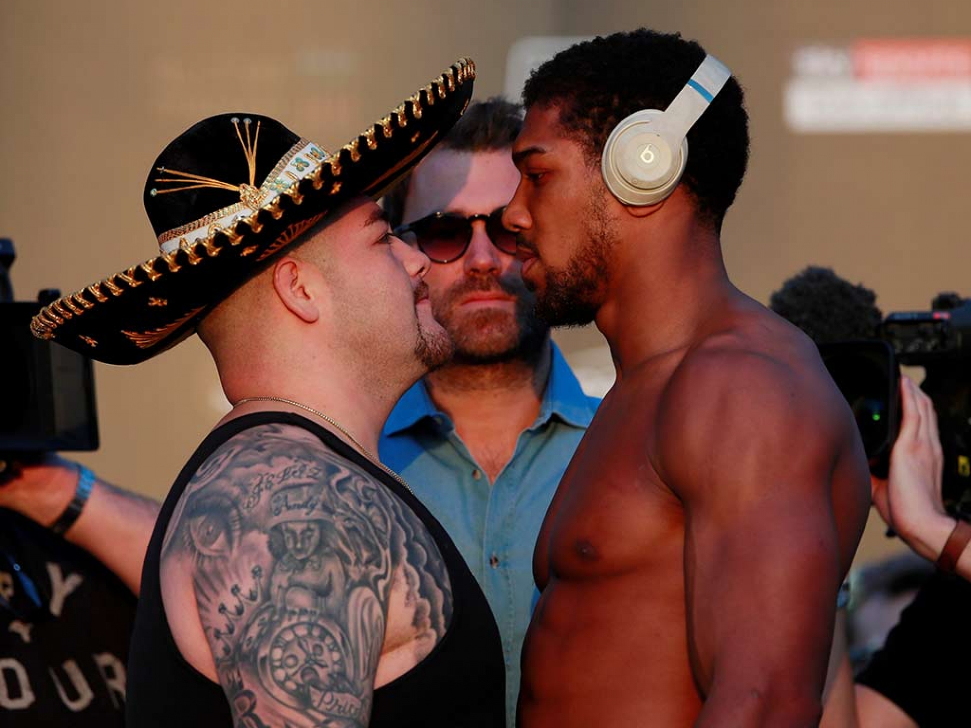 ¡Se suben a la báscula! Andy Ruíz da el peso para enfrentar a Anthony