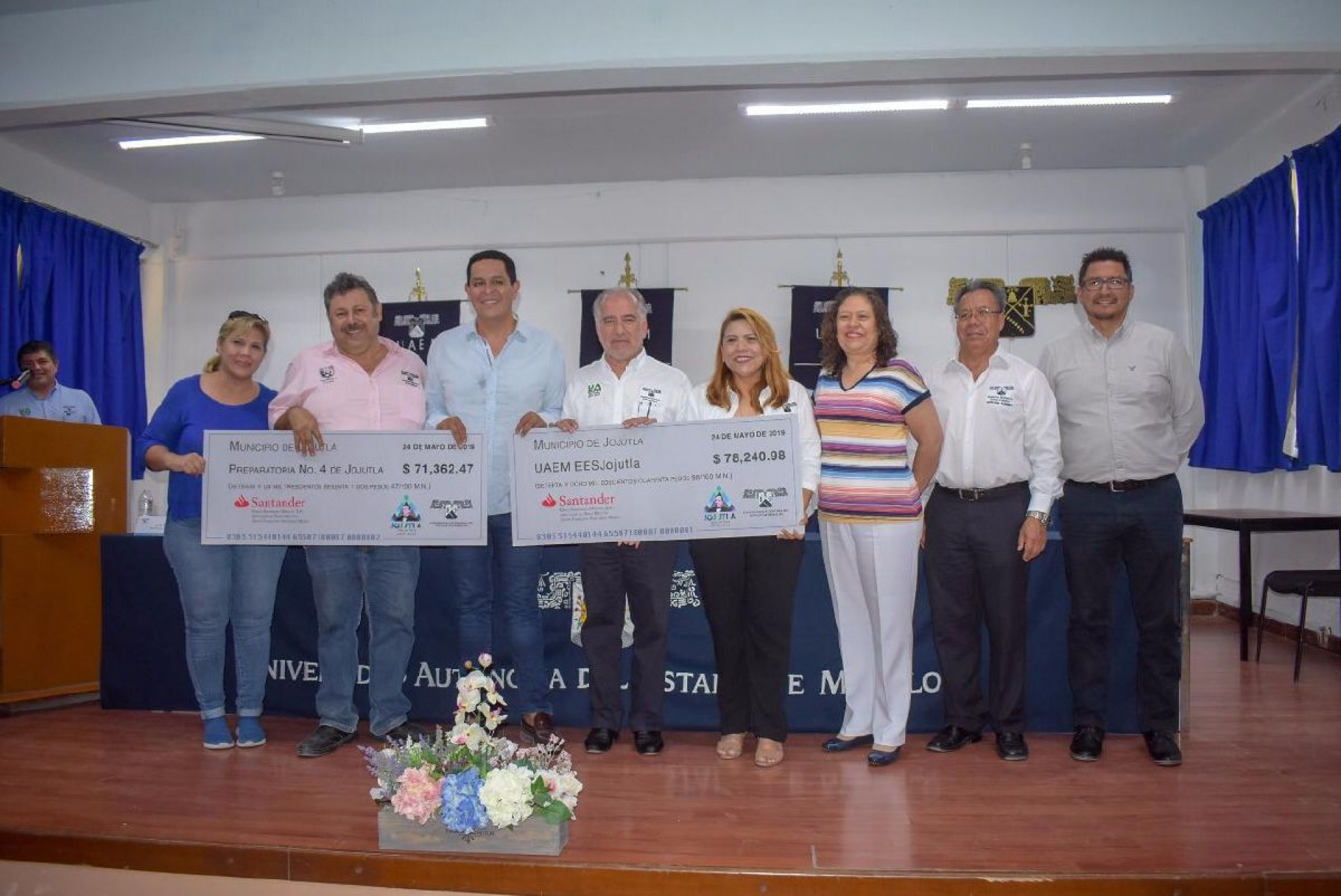 Entrega Jojutla recursos del impuesto Pro-Universidad