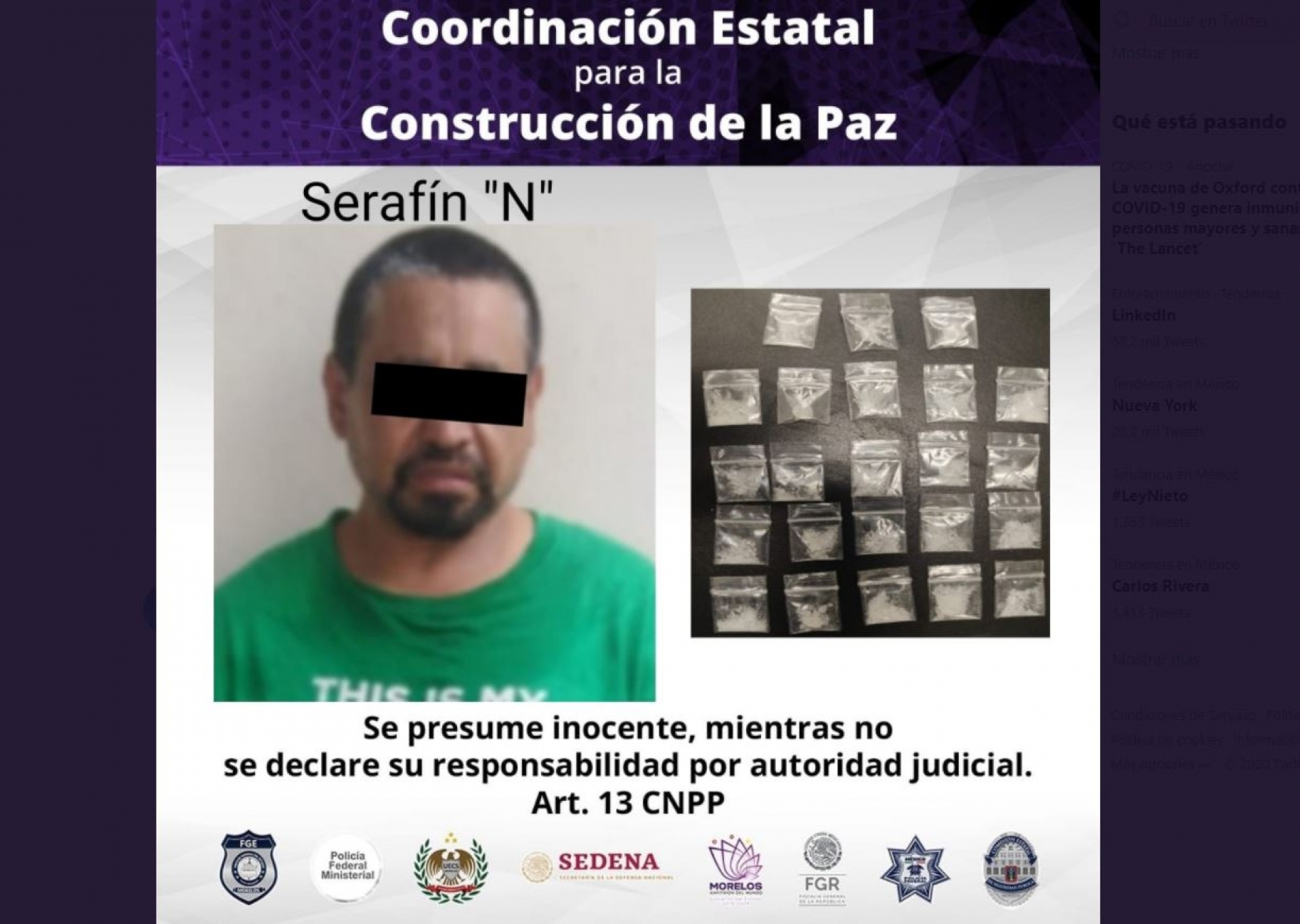 Arrestan a taxista acusado de ofrecer droga a pasajera