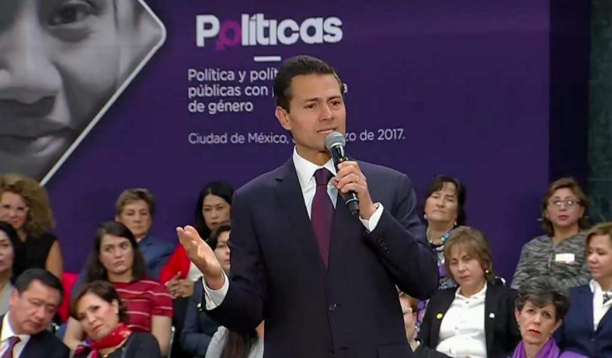 Peña llama a combatir cultura de machismo en México