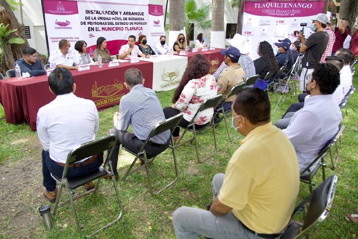 Instalan en Tlaquiltenango la unidad móvil de búsqueda de personas