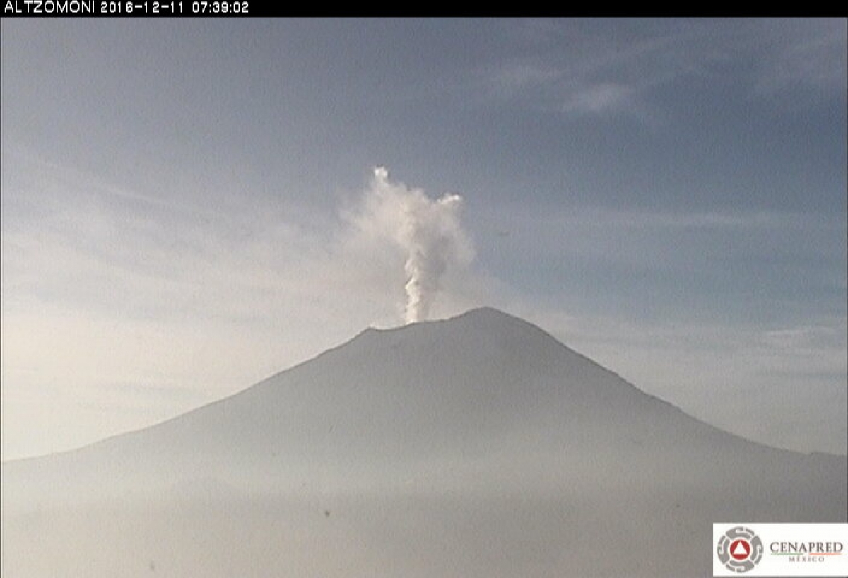 Se registran más de seis horas de tremor en el Popocatépetl