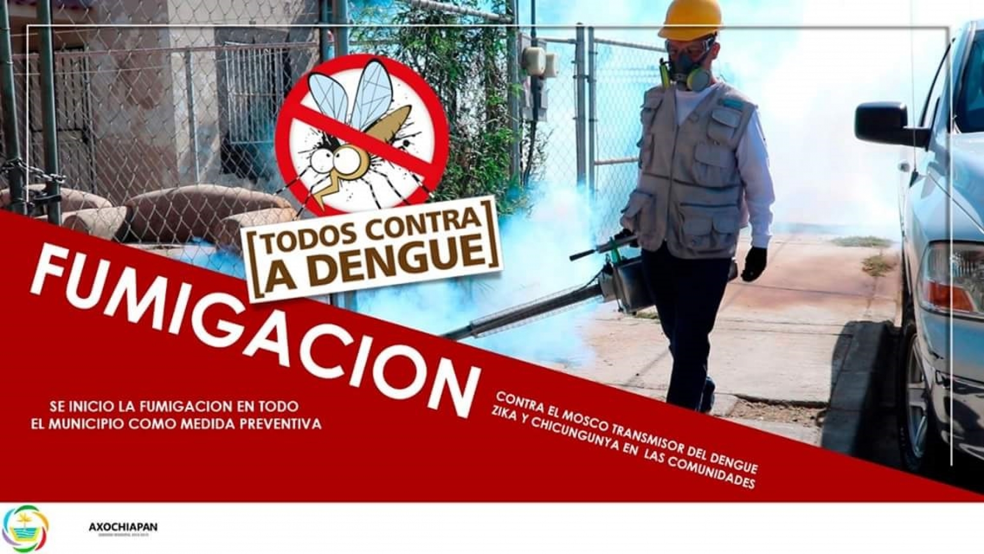 Continúa Axochiapan con las acciones contra el mosquito transmisor del Dengue