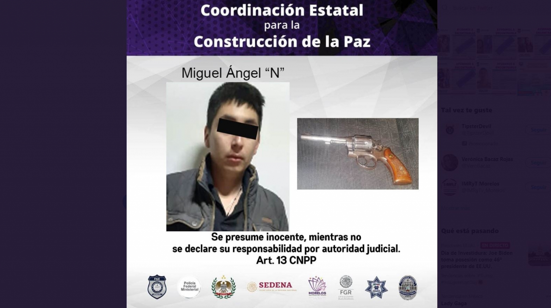 Descubrieron que estaba armado al bajar de un taxi