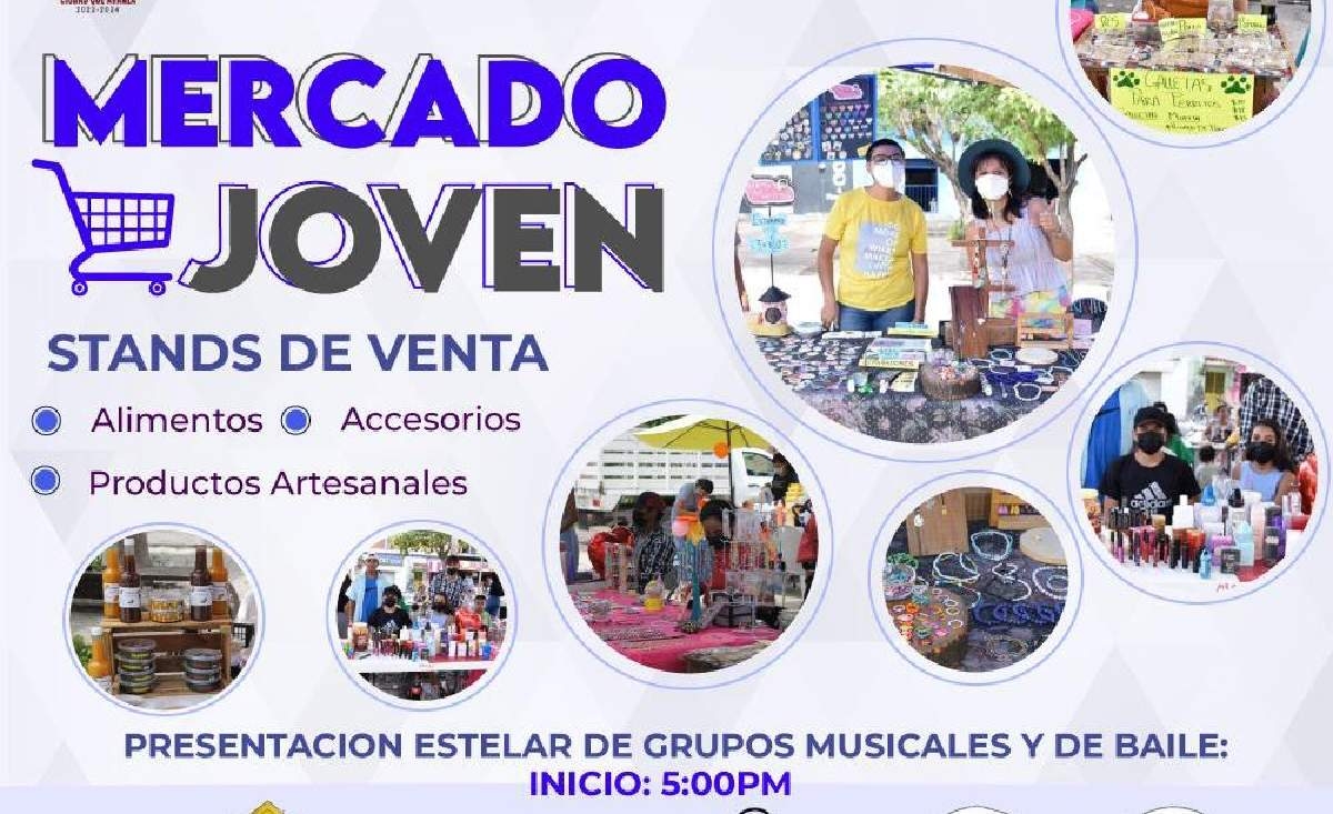 Convocan a jóvenes jojutlenses a participar en el mercadito