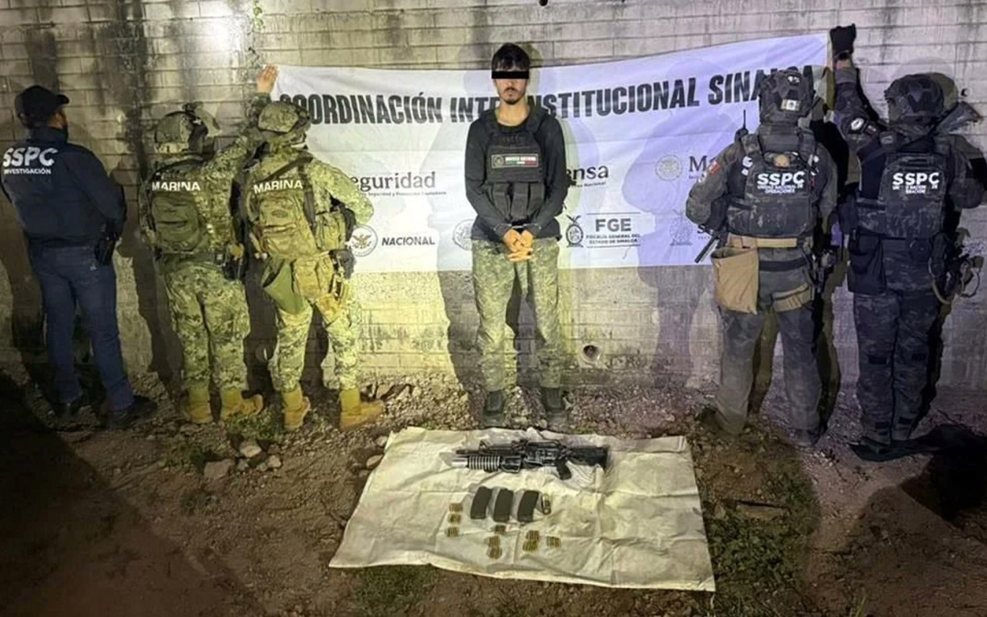 Detienen a Filiberto 'N', presunto integrante de 'Los Chapitos' en Sinaloa