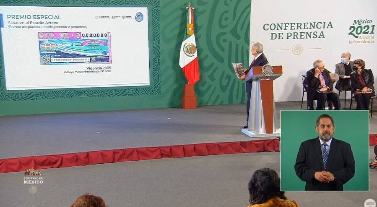 AMLO destinará dinero del sorteo de la Lotería Nacional a deportistas