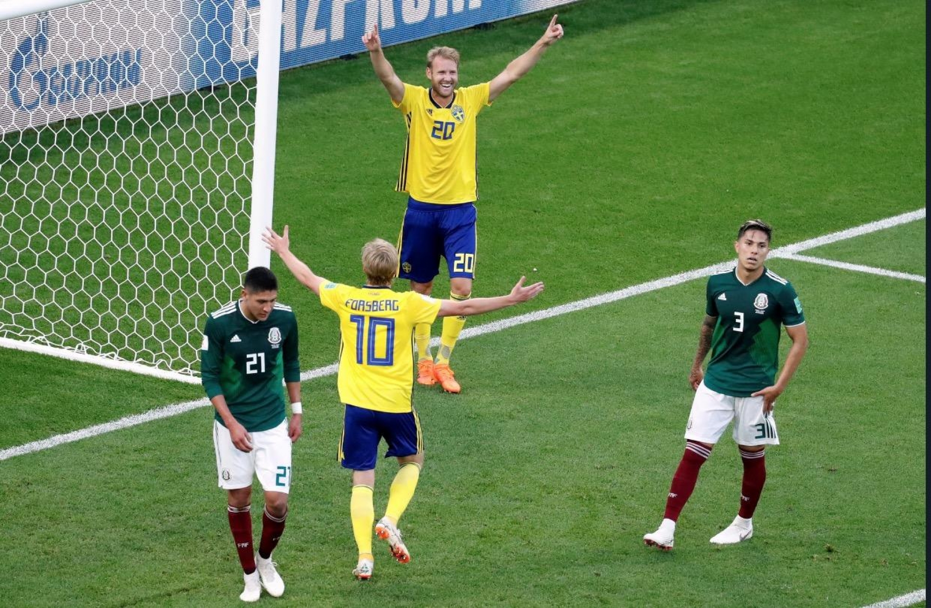 México cae 3-0 ante Suecia pero avanza a octavos gracias a Corea del Sur