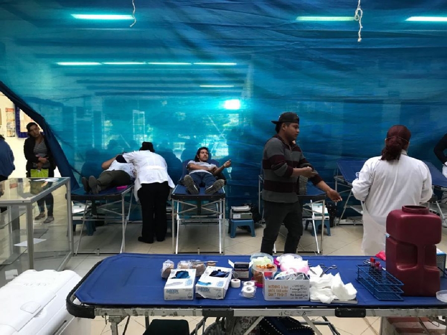 Realizan campaña de donación de sangre en el Hospital “Dr. Rodolfo Becerril de la Paz”