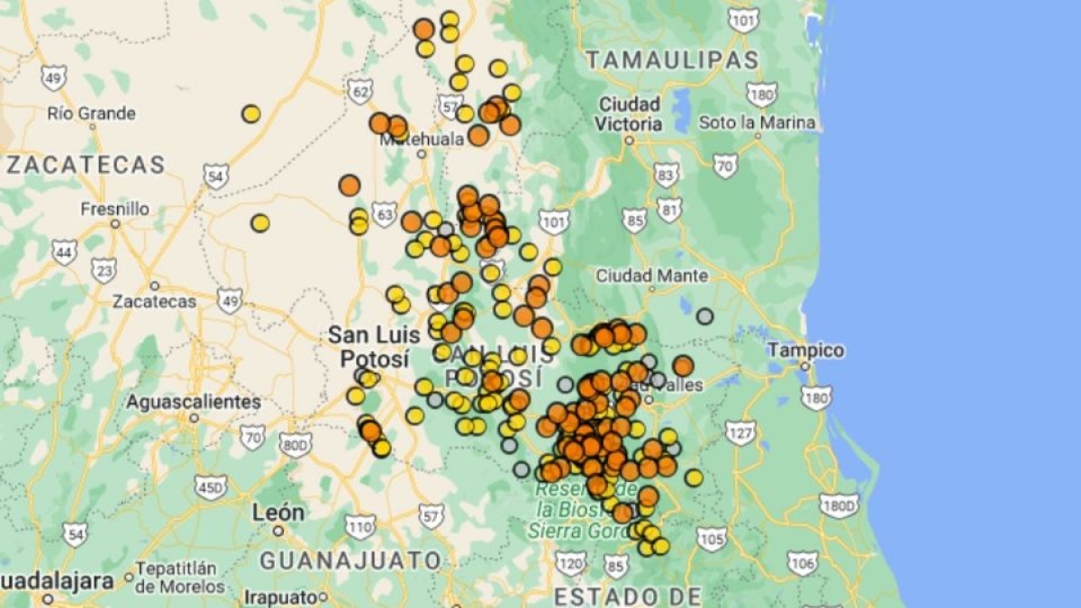 Sismo se registra en San Luis Potosí