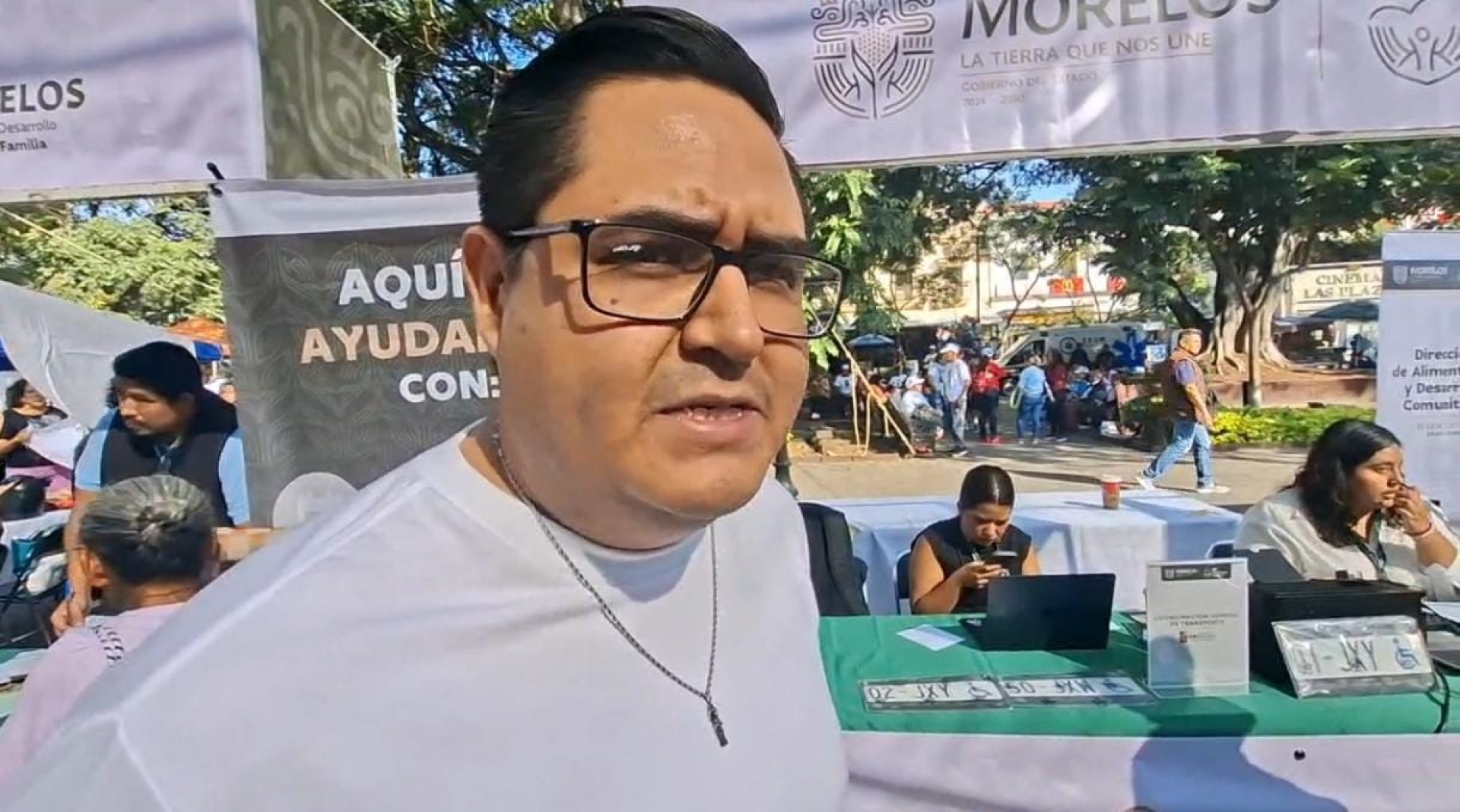 Habilita Movilidad módulo temporal para obtener placas de discapacidad en plaza de armas en Cuernavaca