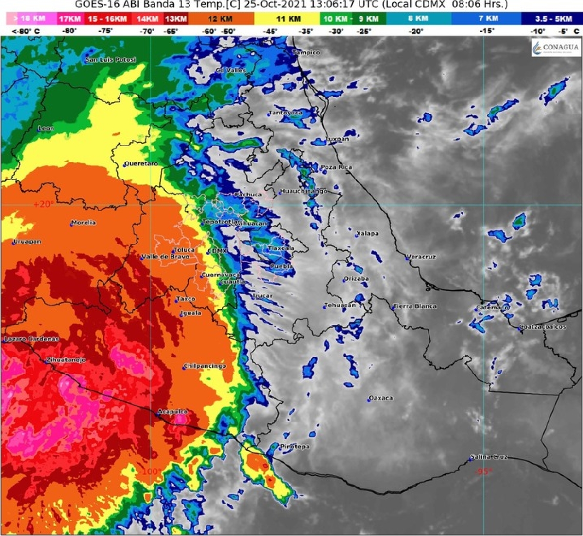 Ciclón 'Rick' genera tiempo inestable para Morelos