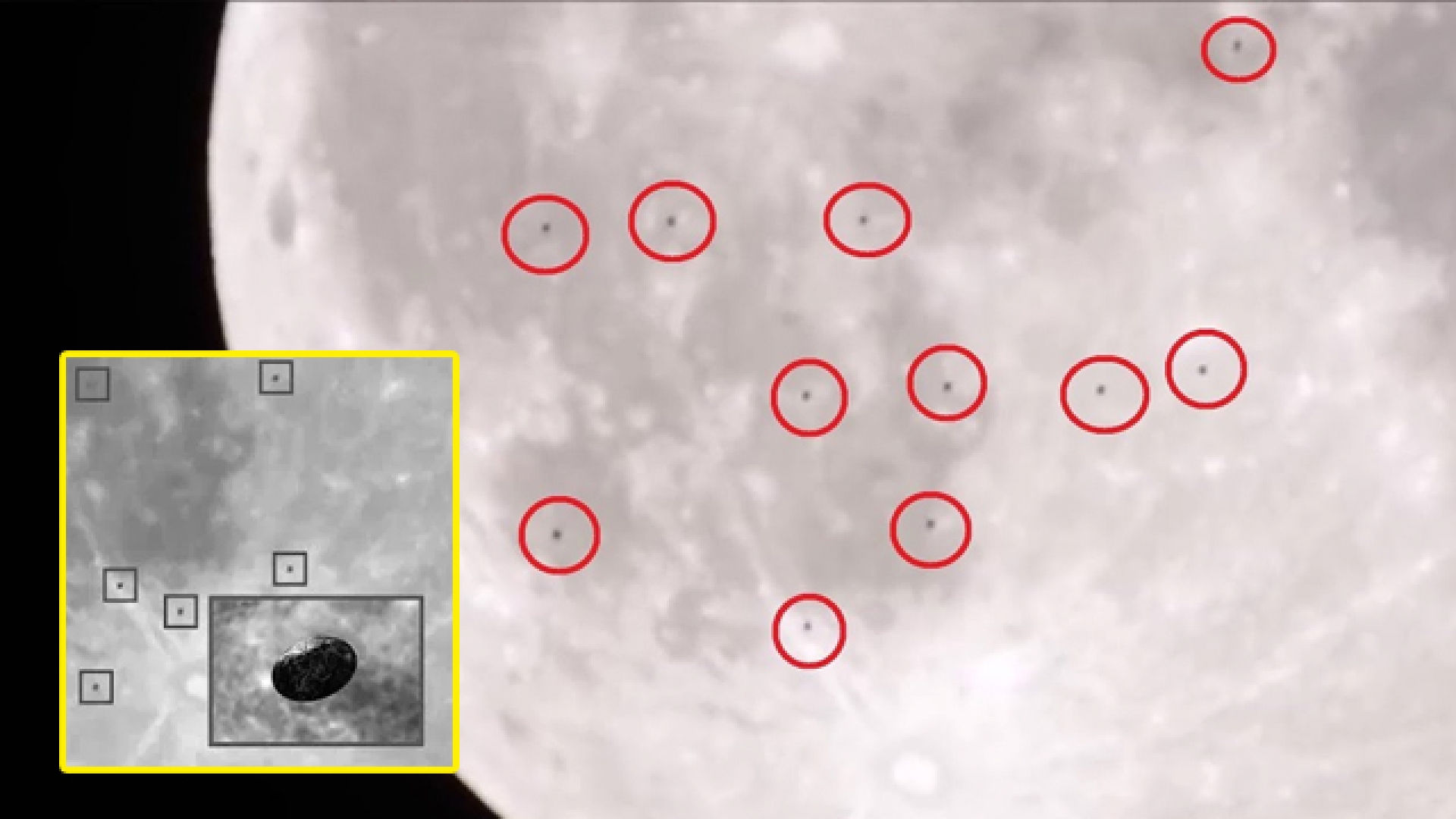 Astrónomo capta numerosos ‘OVNIS’ volando cerca de la Luna