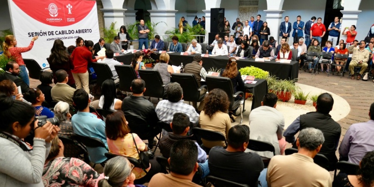 Celebran primera sesión de Cabildo abierto del Ayuntamiento de Cuernavaca