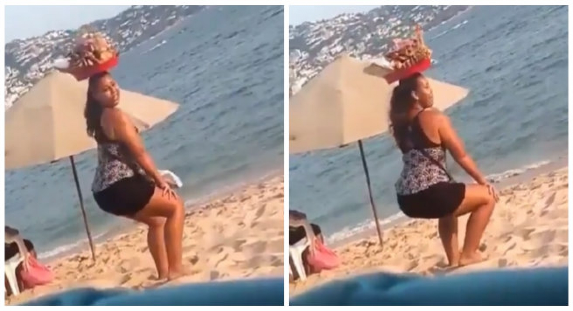 VIDEO: Vendedora de pescadillas hace twerking en playas de Acapulco y se vuelve viral
