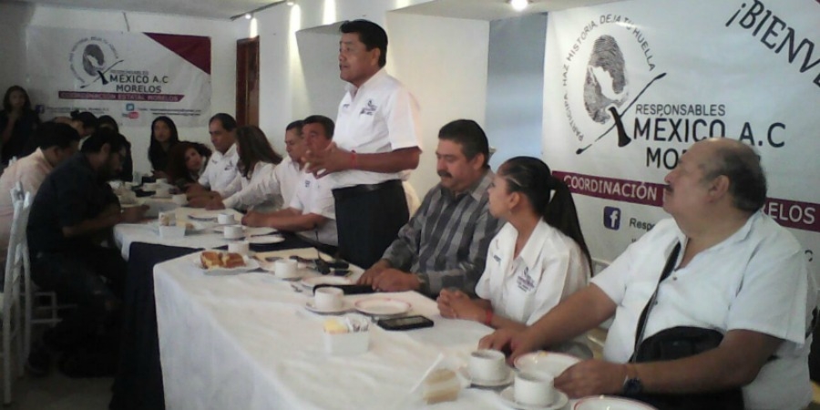 Dan a conocer apertura de la asociación "Responsables por México" en Morelos