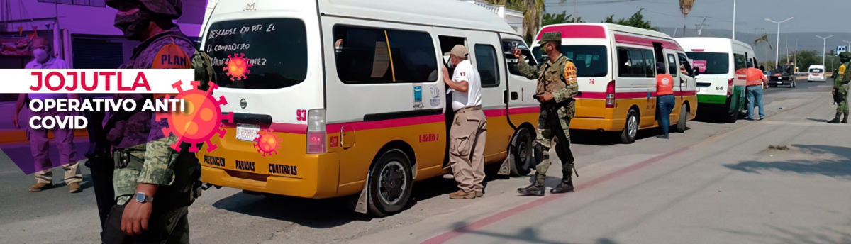 Realizan operativo en el transporte público en Jojutla
