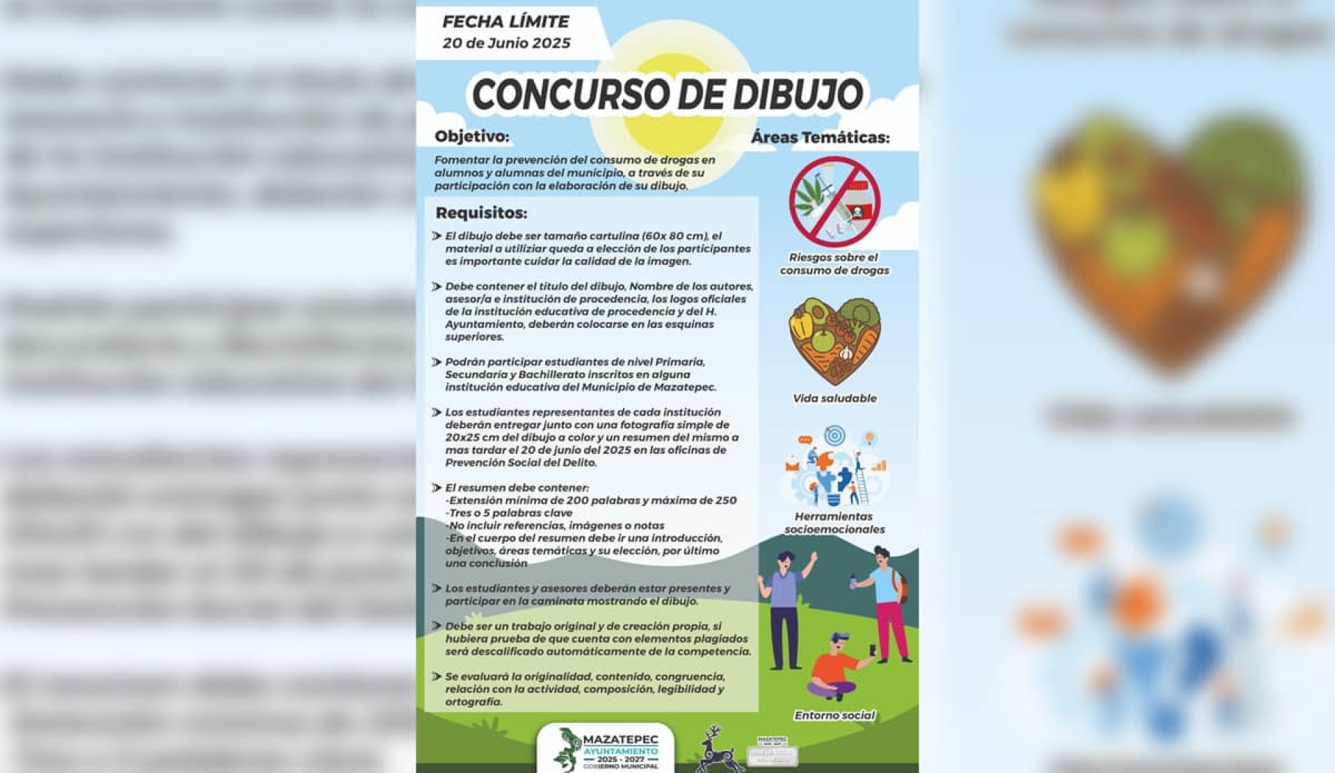 Convocan en Mazatepec a concurso de dibujo