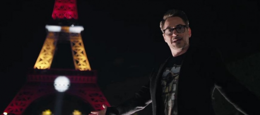 Robert Downey Jr. da un cambio de imagen a la Torre Eiffel al estilo Iron Man