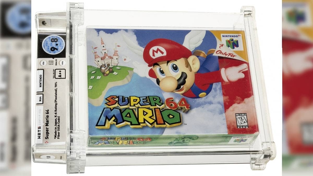Venden cartucho de Super Mario 64 en más de 1 millón de dólares