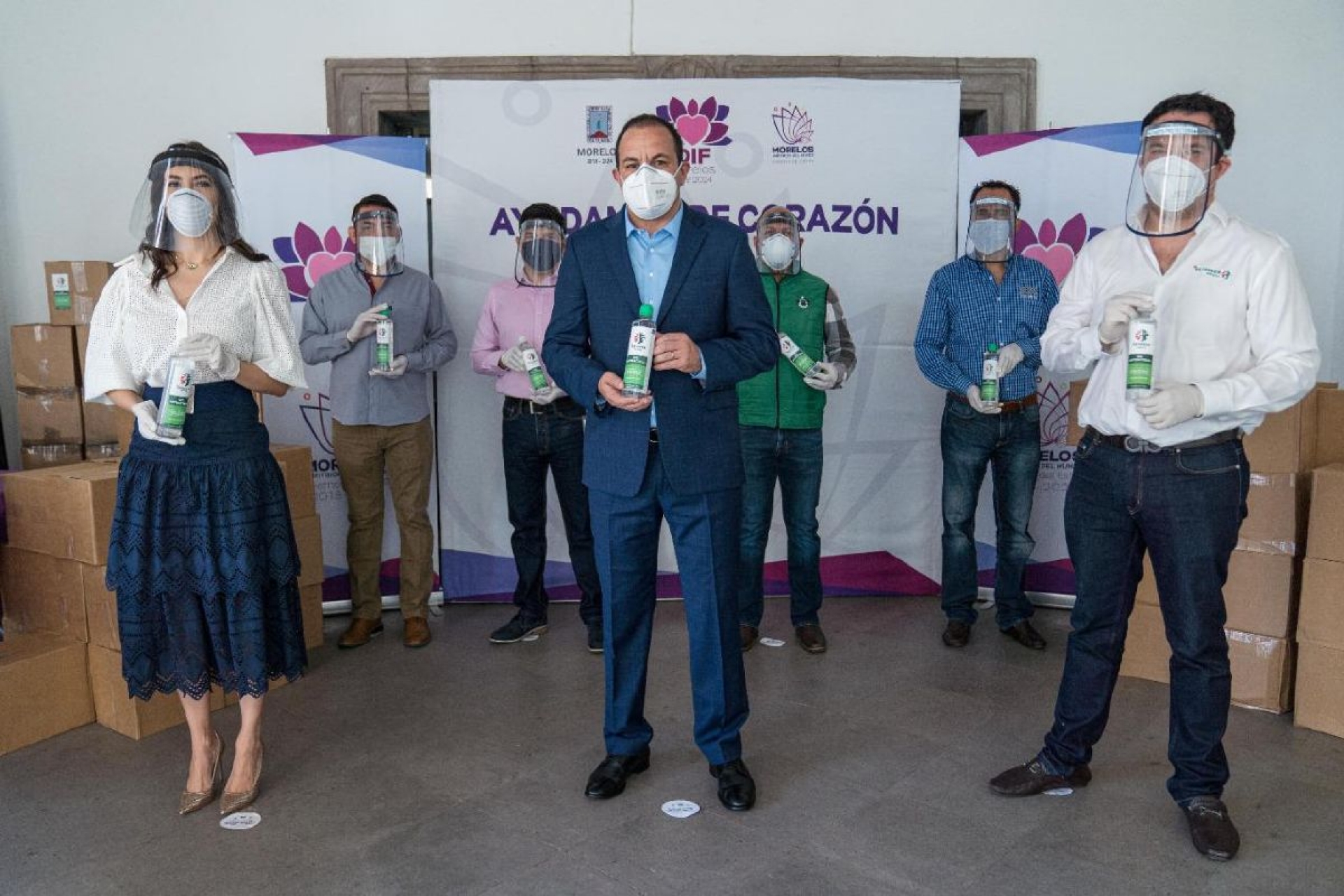 Recibe DIF Morelos donativo ante contingencia