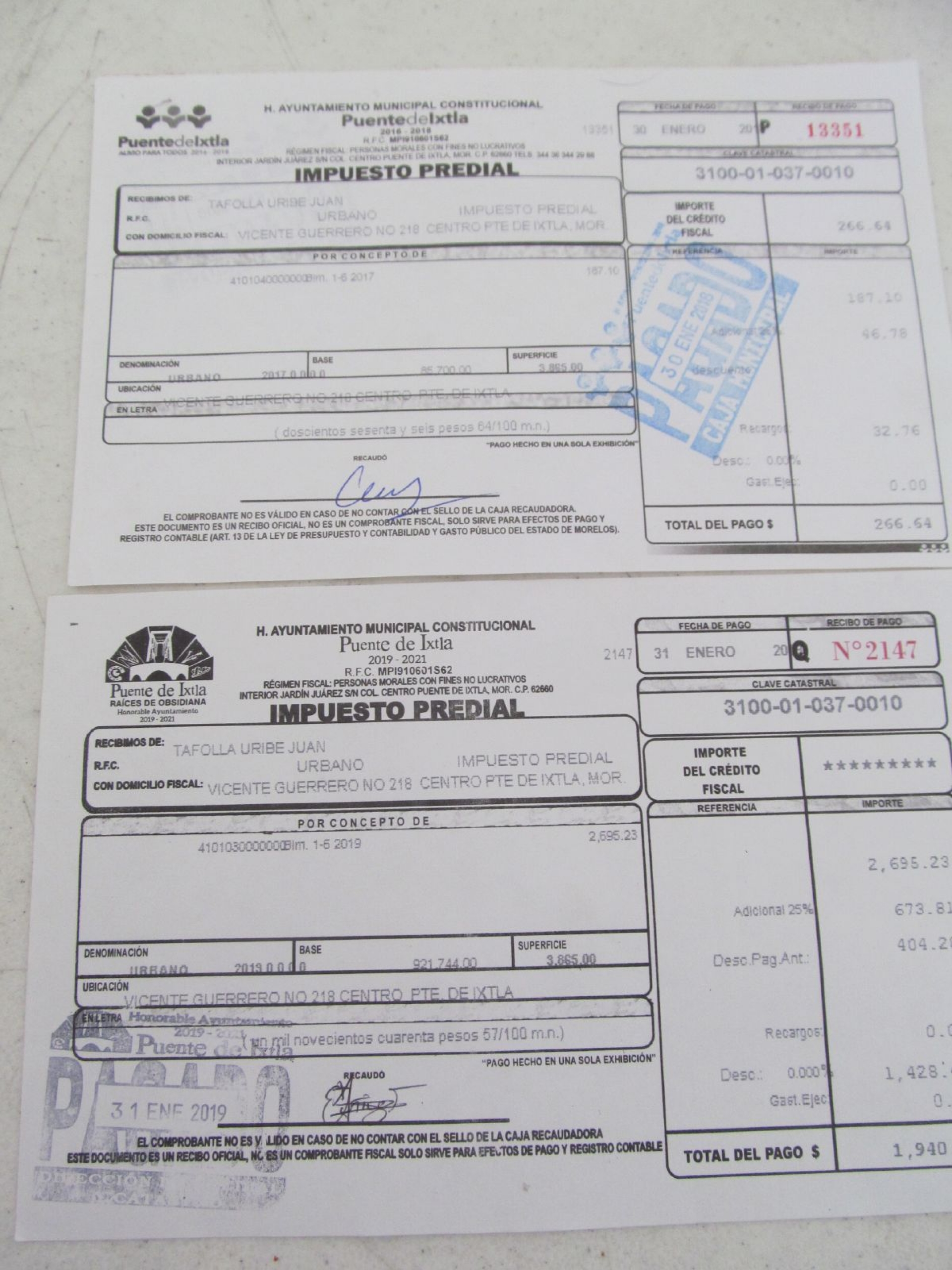 Sin avisar, actualizan el impuesto predial en Puente de Ixtla