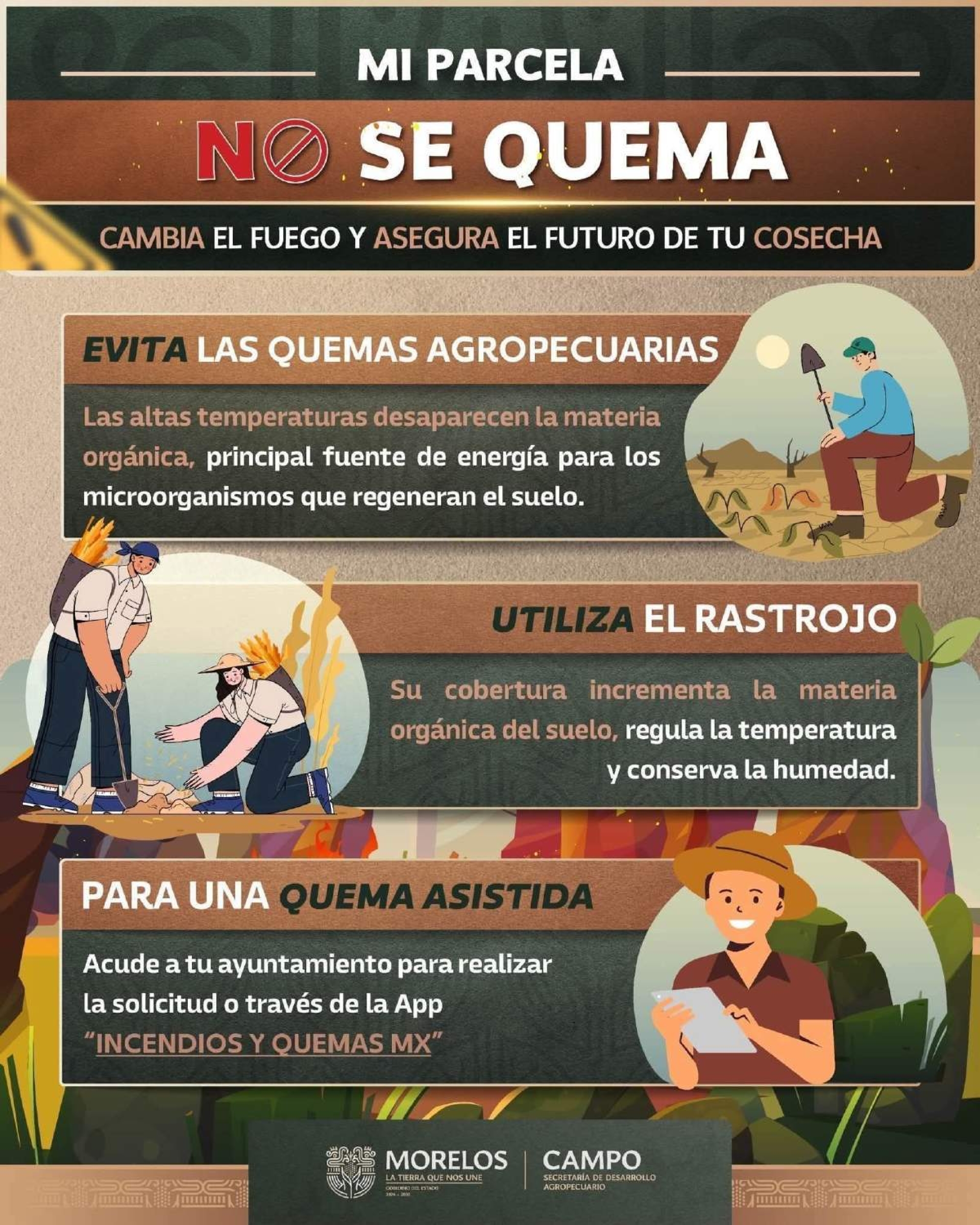 Trabajan con núcleos agrarios en la prevención de incendios