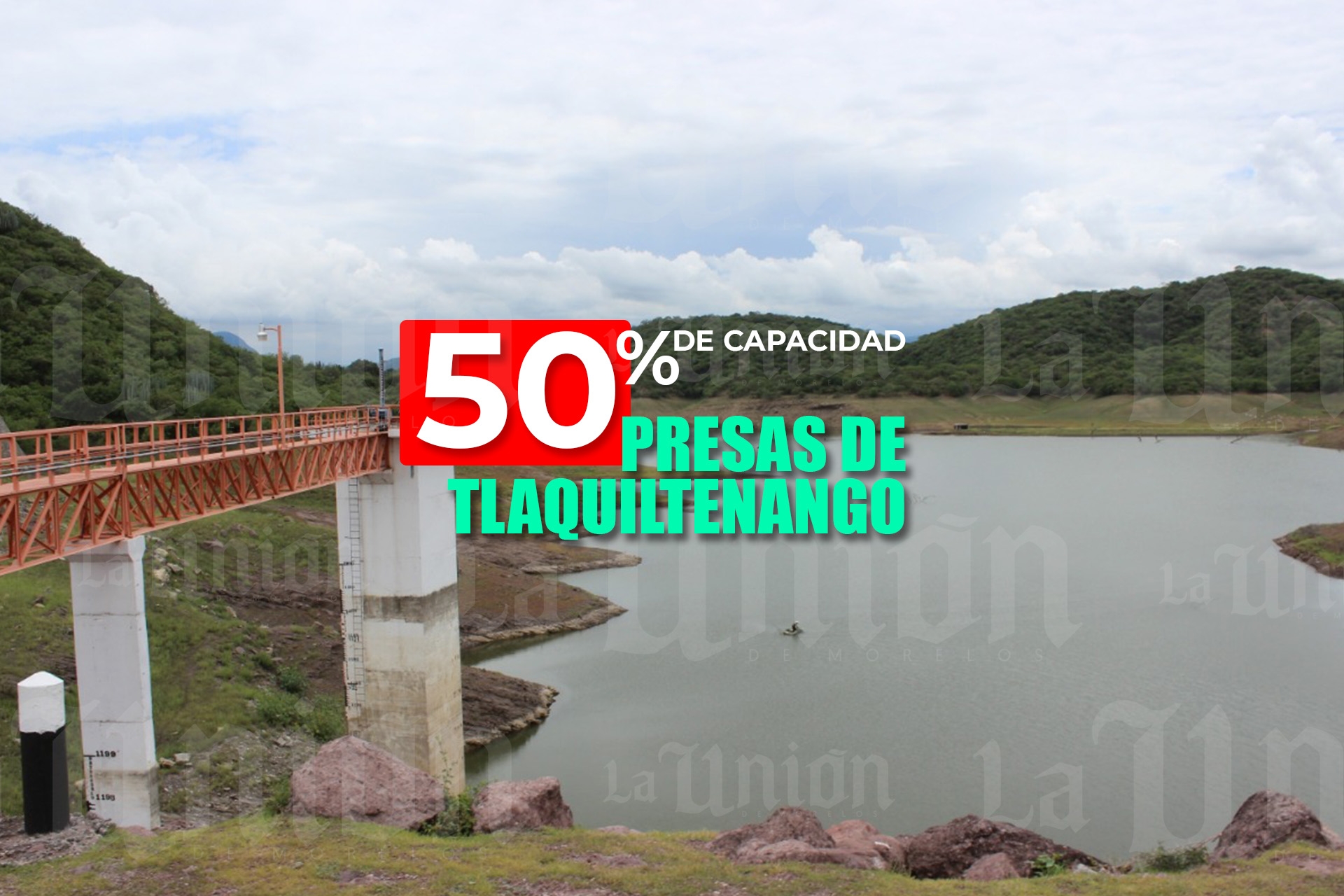 Presas de Tlaquiltenango, a menos del 50 por ciento de su capacidad