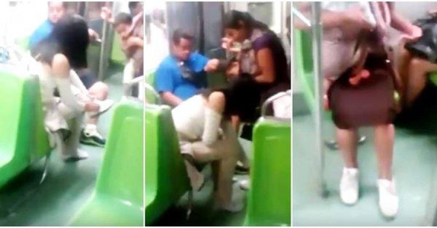 Joven regala sus tenis a mujer descalza en metro de CDMX