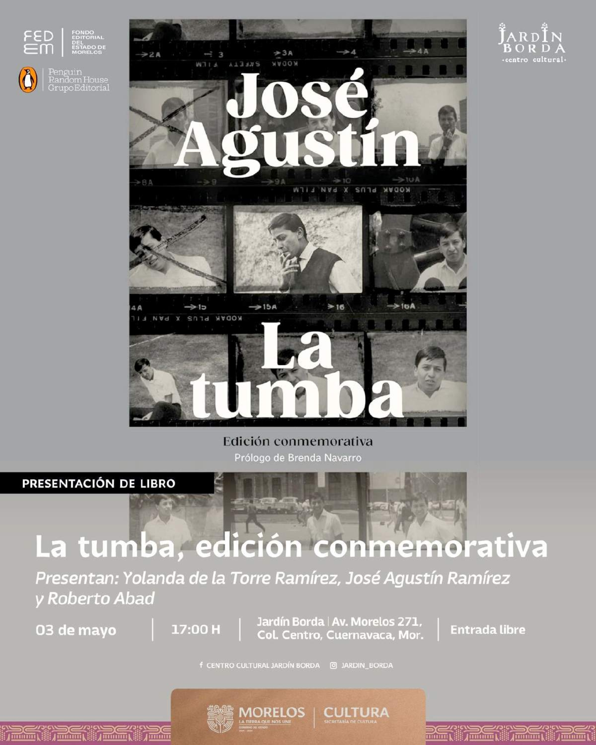 Presentarán edición conmemorativa de La tumba, de José Agustín