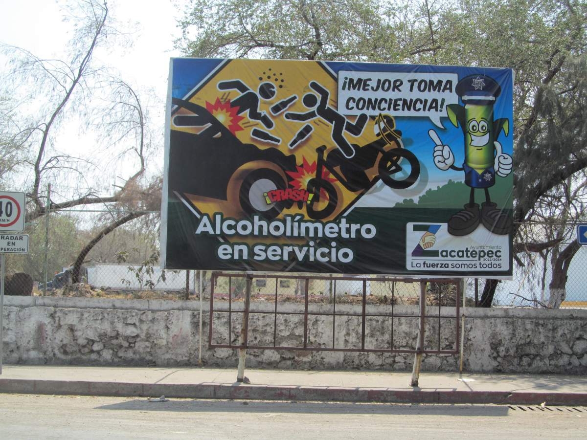 Sin implementar, campaña de alcoholímetro de Zacatepec