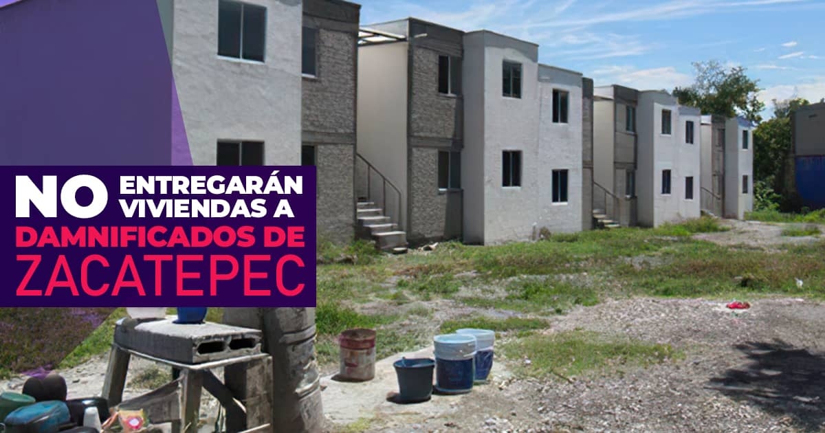 No entregarán viviendas a damnificados de Zacatepec