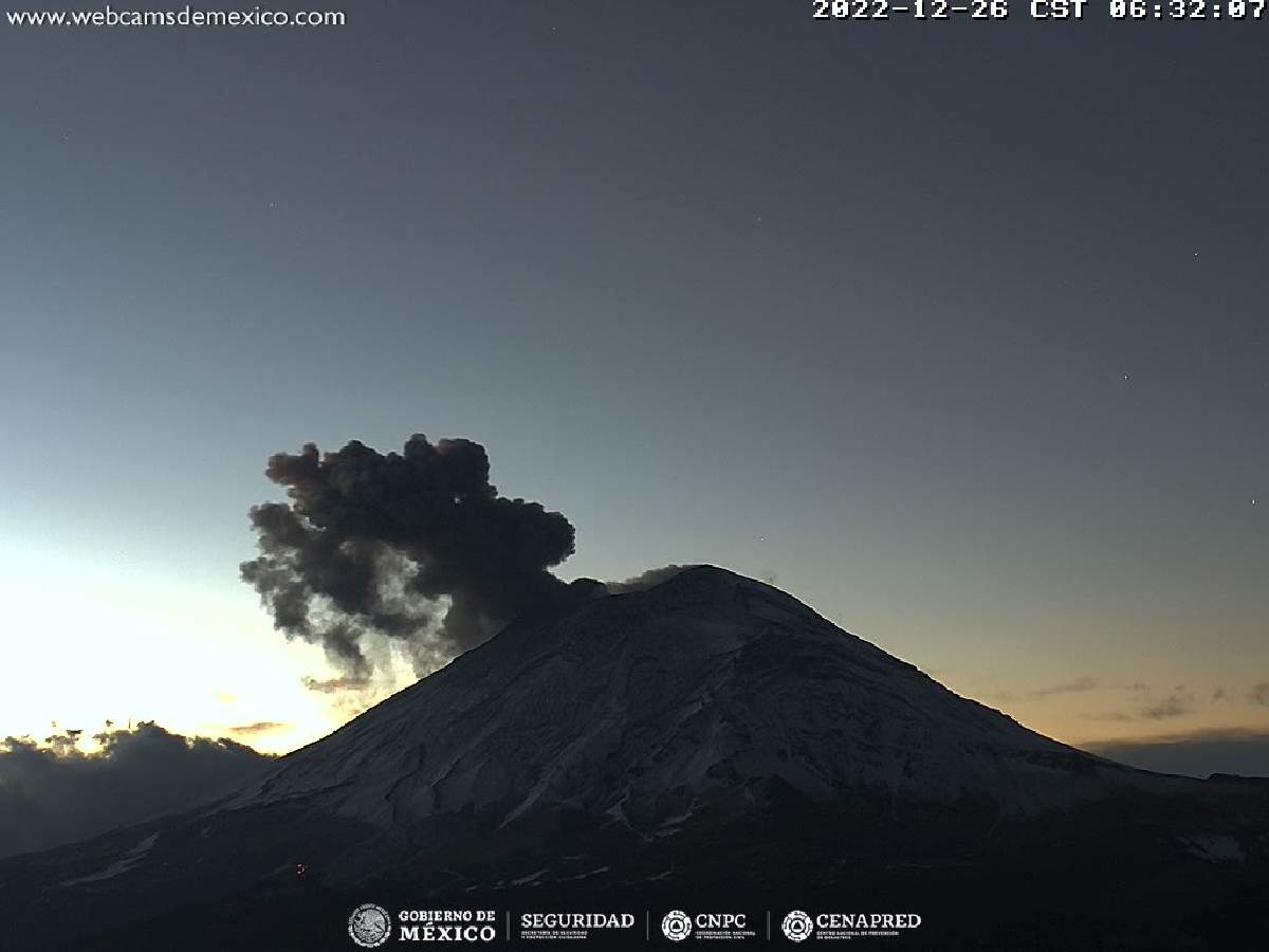Explosión en el Popocatépetl, sin consecuencias en Morelos