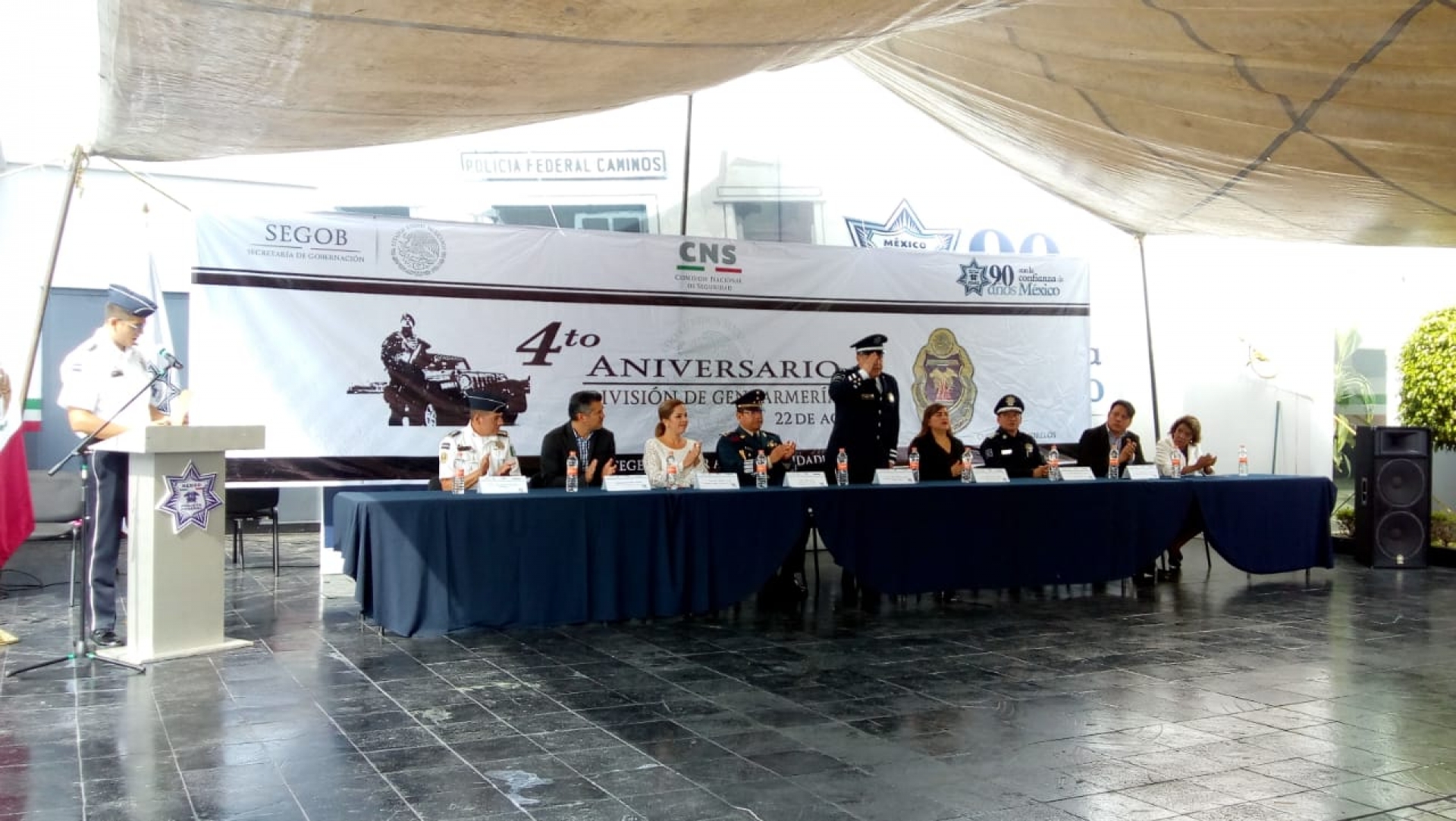 Celebran cuarto aniversario de la Gendarmería