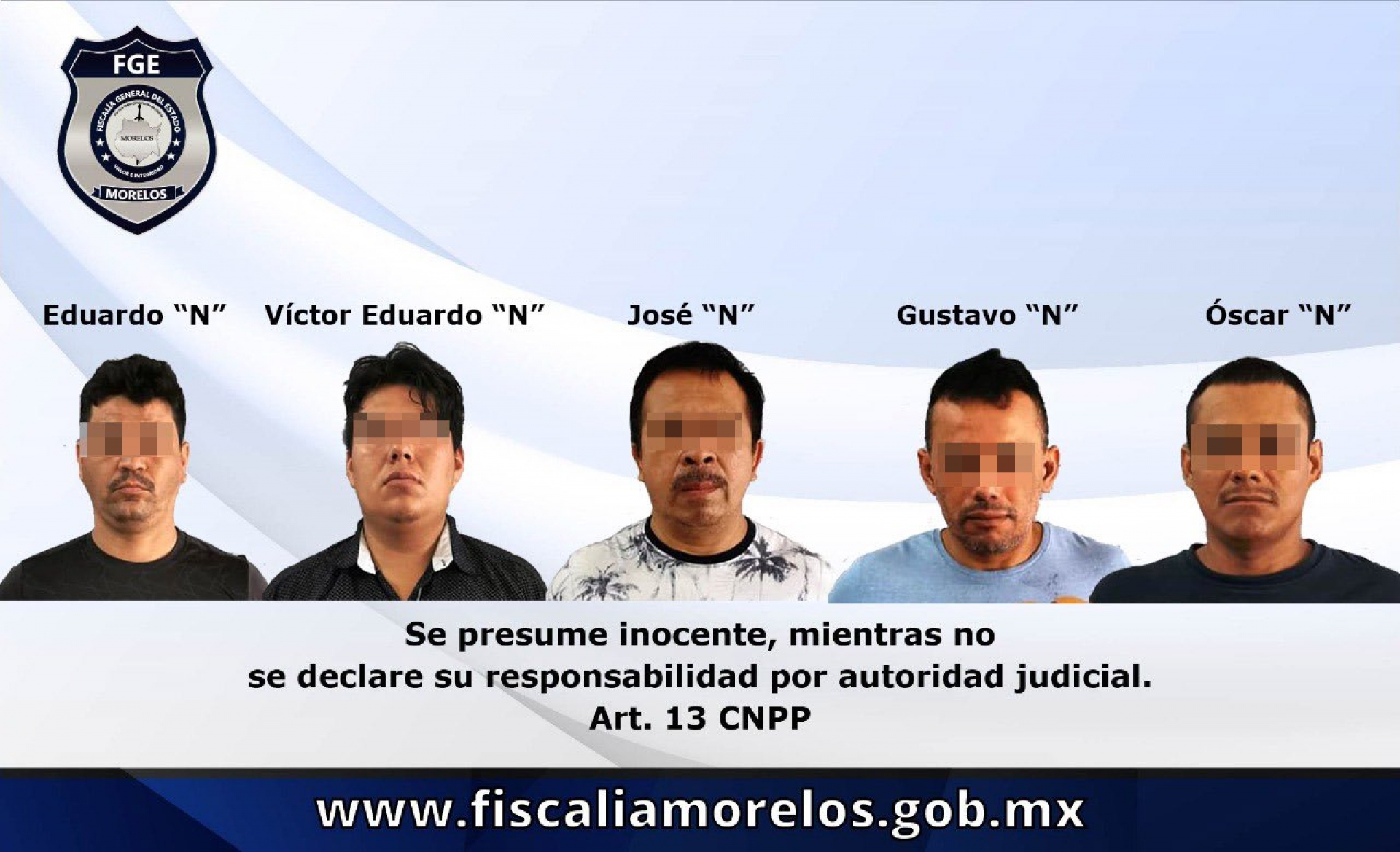 A prisión preventiva, cinco hombres acusados de robo