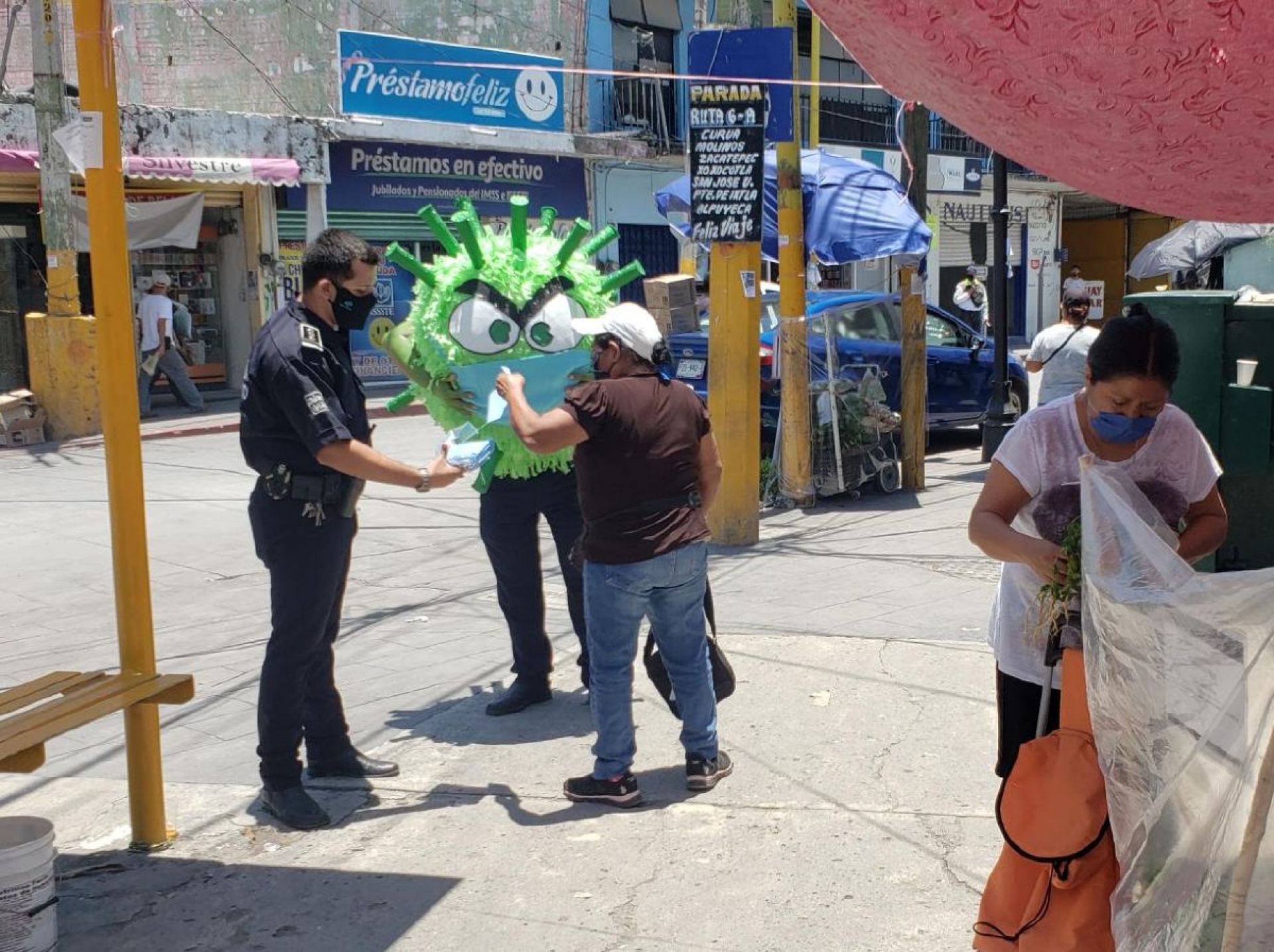 Buscan fomentar uso de cubrebocas en transporte público de Jojutla