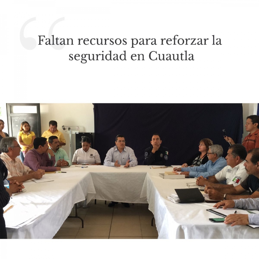 Faltan recursos para reforzar la seguridad en Cuautla