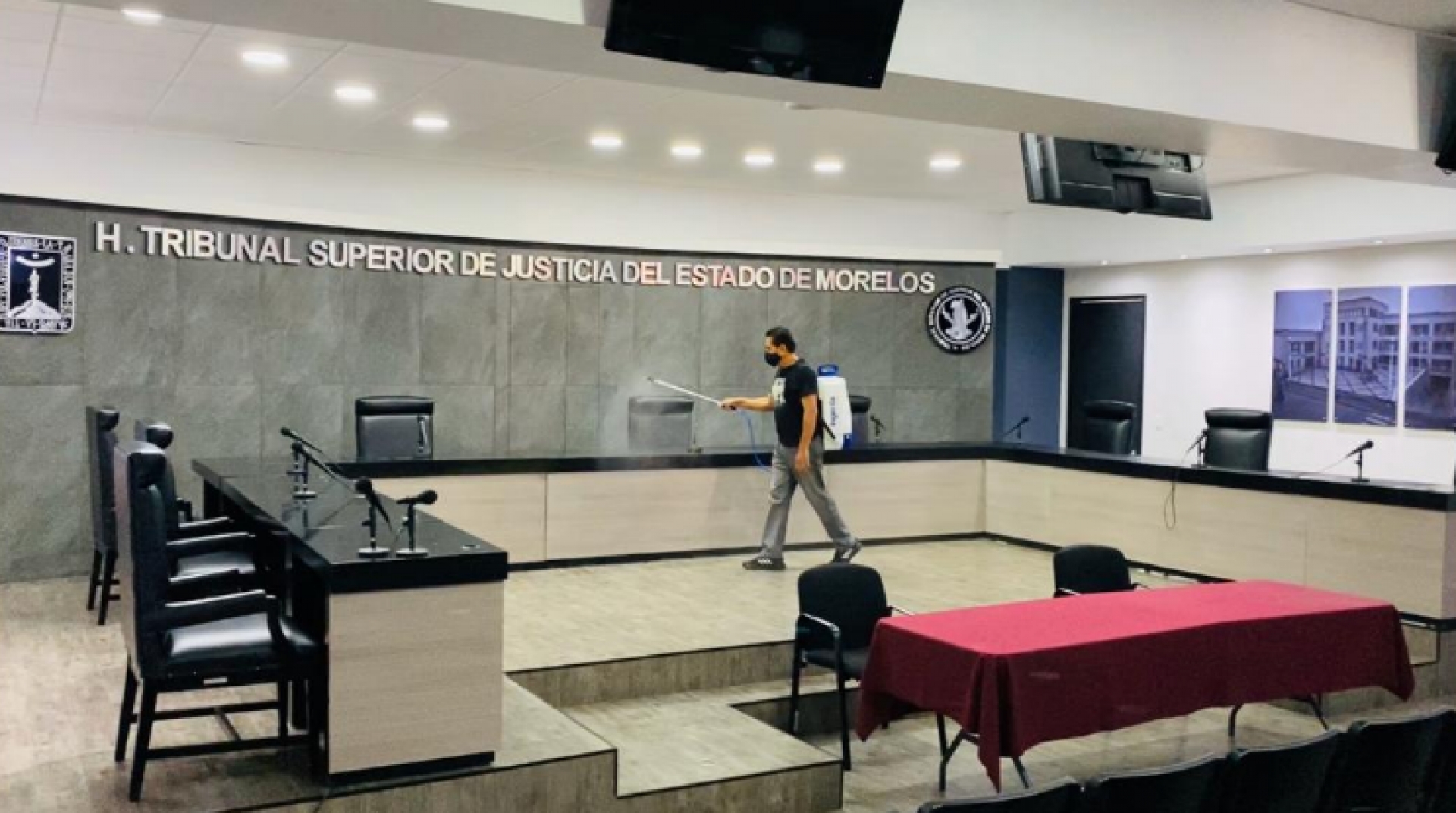Inician proceso de sanitización en sedes judiciales de Morelos