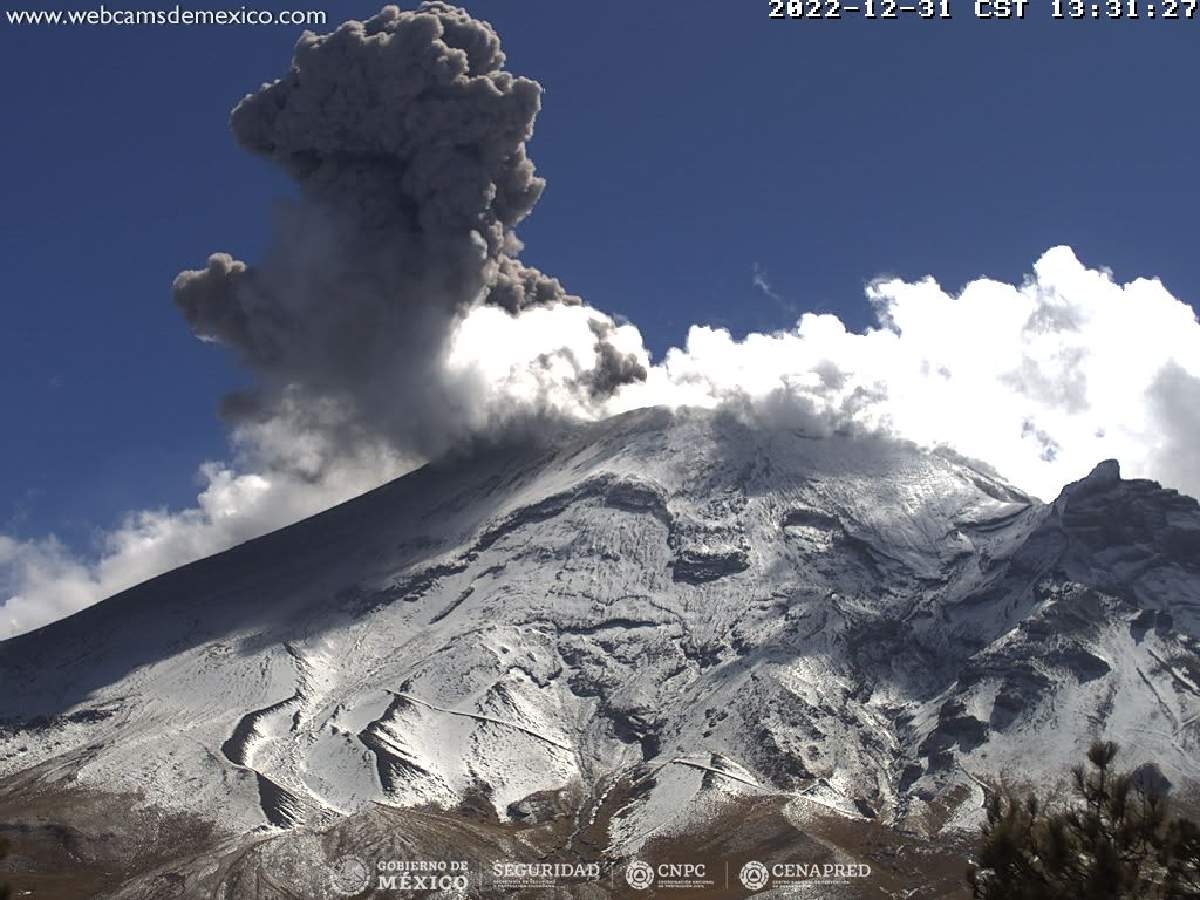 Explosión en el Popocatépetl causa expectación