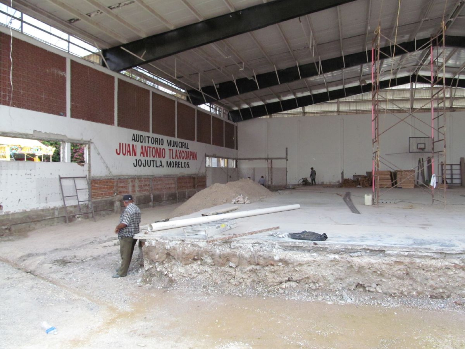 Retrasada, la remodelación del auditorio municipal de Jojutla
