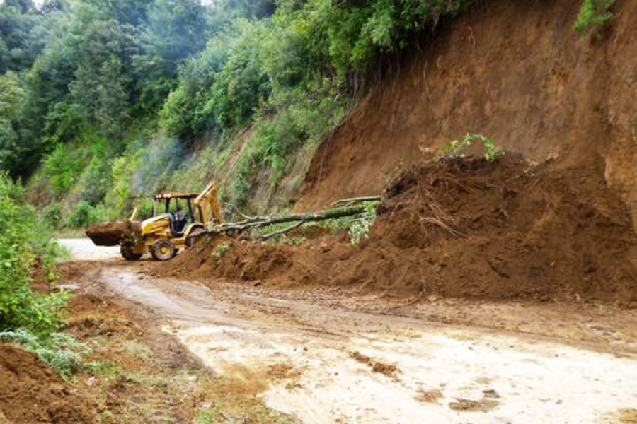 Se registra derrumbe en Ocuituco